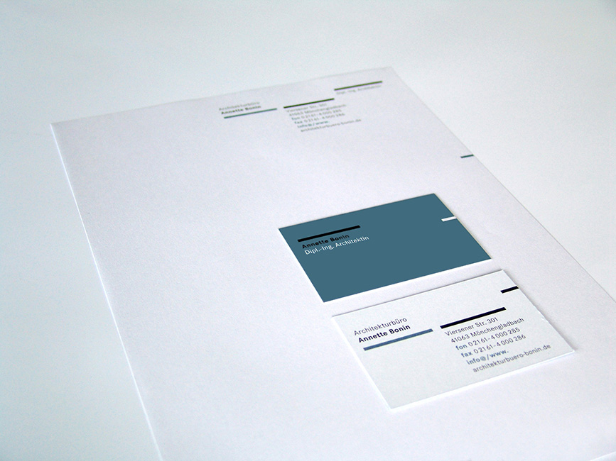 Architekturbüro Bonin Geschäftsausstattung