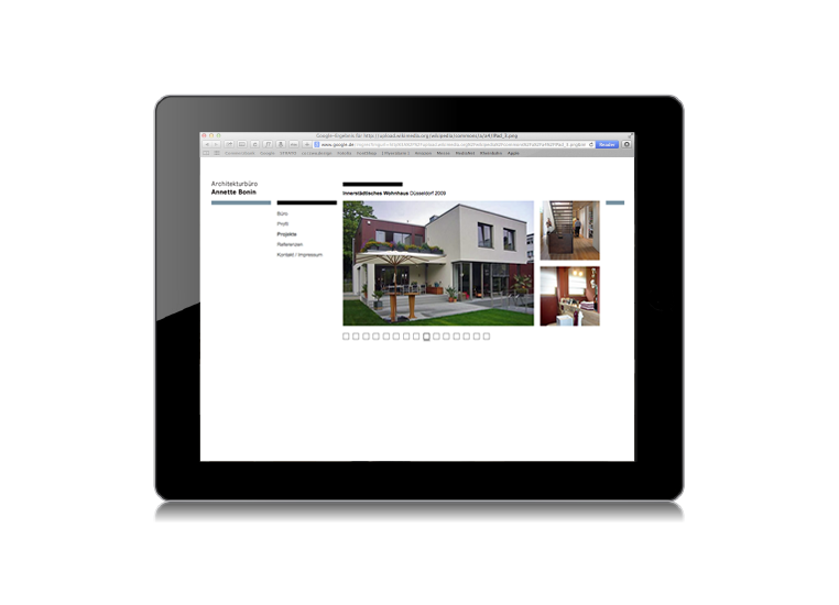 Architekturbüro Bonin Website