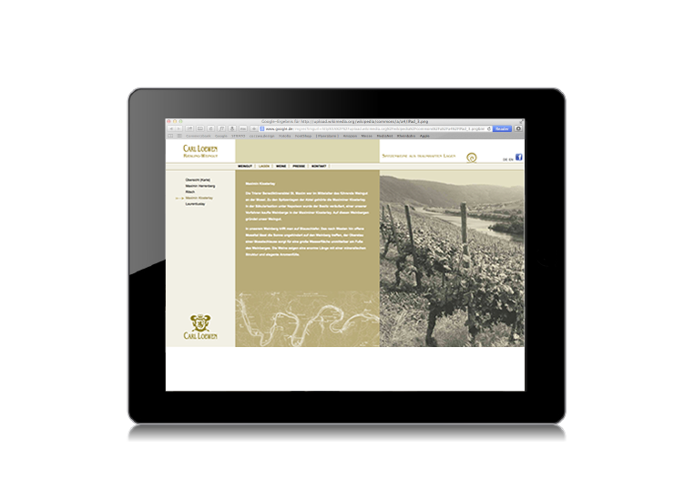 Weingut Carl Loewen Website
